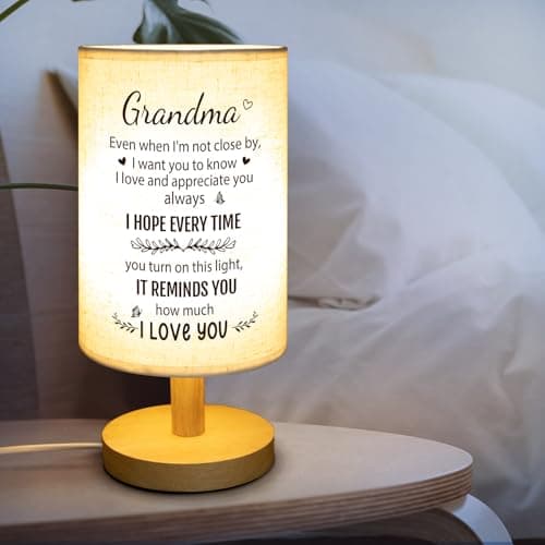 Grandma Birthday Gifts, Mothers Day Grandmother Long Distance Gifts from Granddaughter, Grandmother Desk Bedside Lamp Home Decor from Grandkids