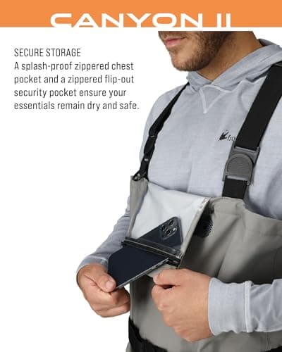 FROGG TOGGS Canyon II Breathable Waterproof Stockingfoot Fishing Chest Wader for Fishing