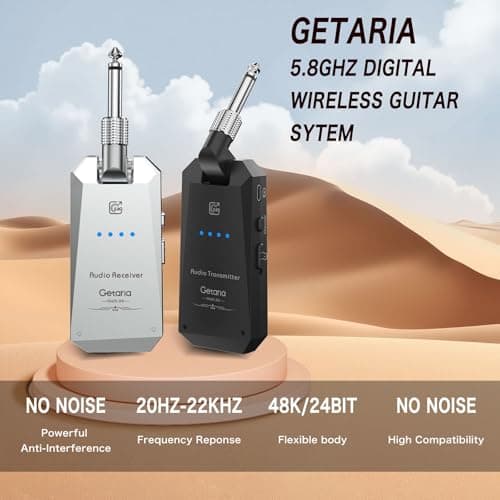 5.8Hz Guitar Wireless System Anti-Interference Instrument 4Channels Wireless Transmitter Receiver Digital Audio Cordless System Bass For Electric Guitars Bass