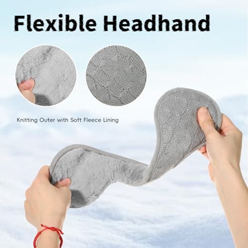 Oweisong Knit Ear Muffs for Winter Unisex Warm Ear Covers Men Women Foldable Ear Warmers Winter Accessories