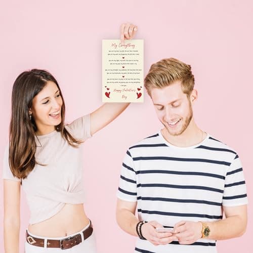 Lovely Valentine's Day Card,Funny Valentines Gifts for Him Her,Men Gifts Valentines Day,Love Card Gifts for Valentine's Day