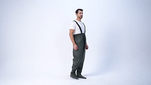 Pfeibk Men's Fishing Waders, Lightweight Breathable Chest Waders for Men, Waterproof Fly Fishing Waders