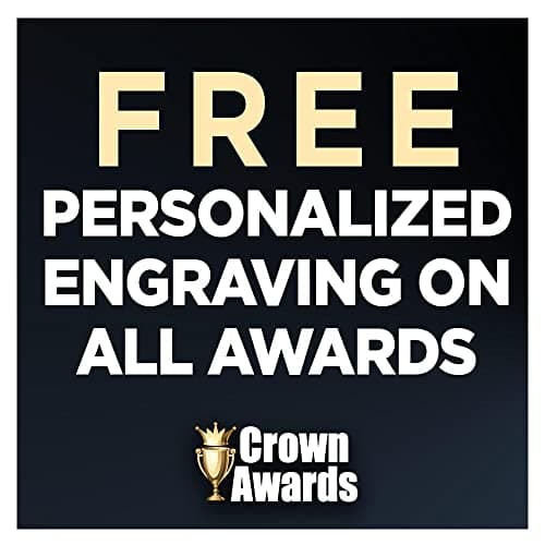 Crown Awards 7" Custom Engraved Cup Trophy, Personalized Glass Cup Award with Your Text B087MZ52CB