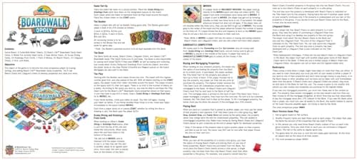 Beach Life Boardwalk Opoly - Premium Quality, Educational, and Fun Activity for Kids and Families - Great Gift Idea for Holidays, Birthdays, and Everyday Playtime – Classic Style Board Game