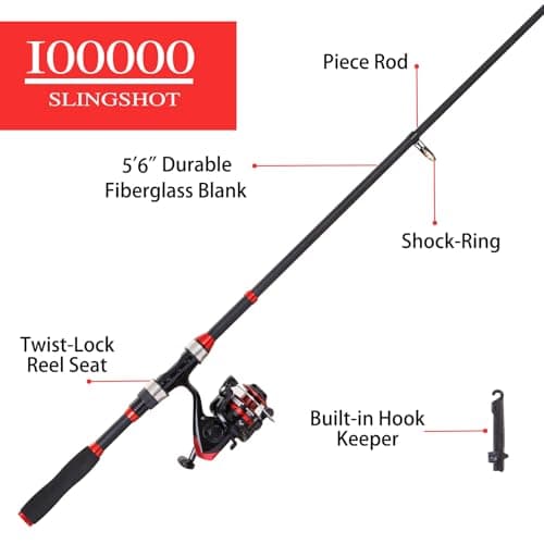 I00000 Fishing Rod and Reel Combos with Fiberglass Telescopic Fishing Pole - Spinning Reel Fishing Carrier Bag, Freshwater and Saltwater Fishing Rod Kit,Travel Fishing Kit for Bass Trout