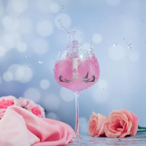 Personalized Monogram Gifts for Women - Customized Initial A-Z Wine Glass, Unique Christmas Birthday Gifts for Her, Mom, Wife, Sister, Daughter, Friend (Letter L)