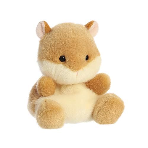 AURORA Palm Pals, Happy The Hamster Soft Toy, 33484, 5 inches, Beige