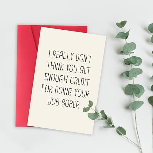 Funny Boss Day Card Gift, Best Retirement Card Gifts for Woman Men, Just Because Card for Him Her, Heartfelt Thank You Card for Coworker Work Friend Leader