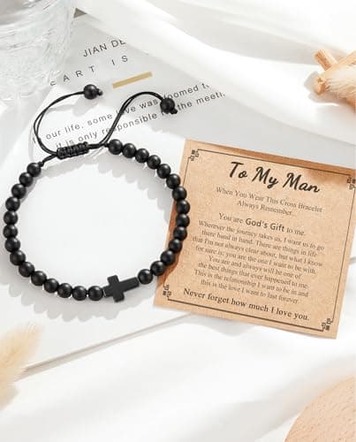 Gift for Easter, Christmas, Birthday, Valentines Day ... Tarsus Cross Bracelet for Men Teens, Fashion Jewelry Christian Gifts B0GG4FDP6Q