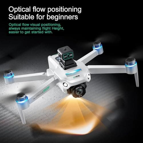 4K GPS Drone with Camera for Adults - 5G Remote Controller with 5.9 Inch Screen,Under 249g,Obstacle Avoidance, 60 Min Flight, Foldable Drone for Adults Beginners.(white)