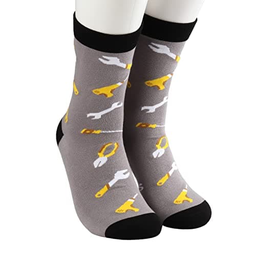 MBMSO Maintenance Worker Gifts 2 Pairs That's What I do I Fix Stuff and I Know Things Socks Handyman Gifts Repair Man Gift