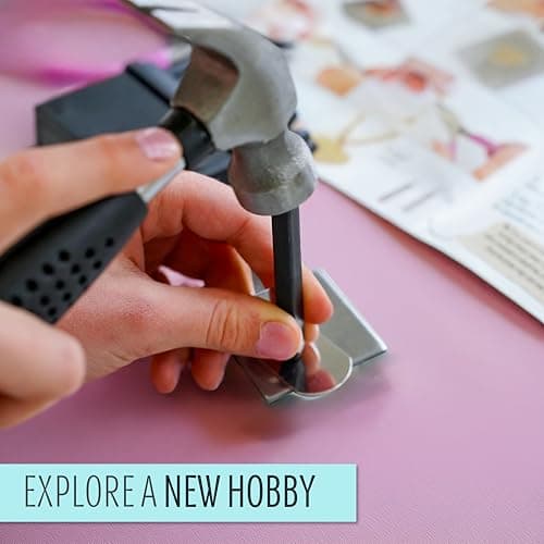 STMT D.I.Y. Hand Stamped , DIY Personalized Stamp Jewelry, Great Teenage Birthday Gift, Unique Handmade Jewelry & Name Plates, Bead Kits for Kids, Teens & Adults Ages 14+