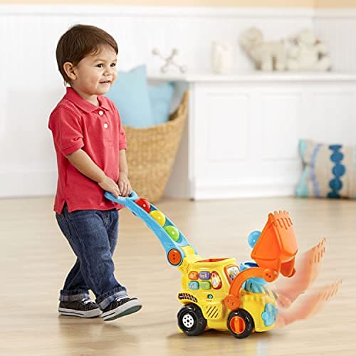 VTech Pop-a-Balls Push and Pop Bulldozer, Yellow B06WV7VBY5