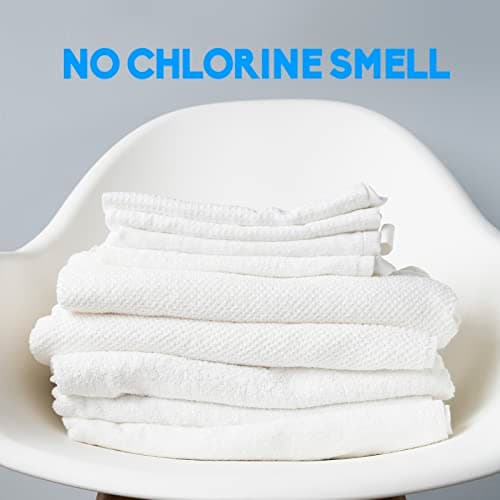 Xcleen Laundry Whitener Sheets 60 count, Chlorine Free, Fragrance Free Bleach for White Clothes, Safe for Use in All Washing Machines