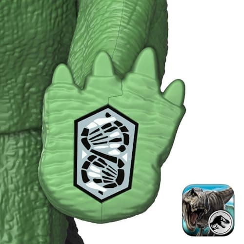 Mattel Jurassic World Dinosaur Figure Toy, Gigantic Thrashers Large Stegosaurus with 2 Attack Action & Evolve Feature, Digital Play