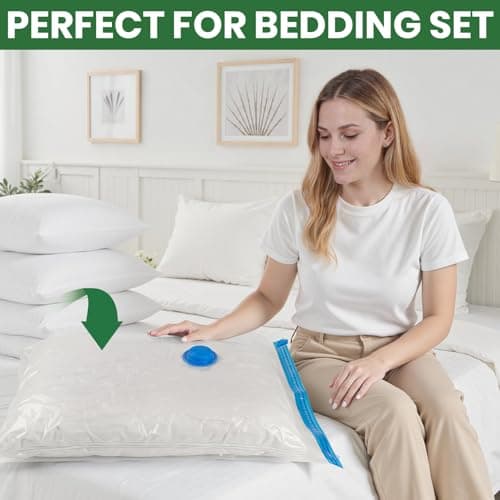 Vacuum Storage Bags,20Pack Vacuum Seal Bags with Electric Air Pump,Vacuumm Seal Bag for Clothing,Travel,Clothes,Comforters,Blankets,Pillows-4 Jumbo+4 Large+4 Medium+4 Small+4 Roll Up Space Saving Bag