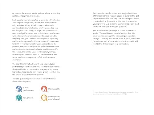 A Year of Us: A Couple's Journal: One Question a Day to Spark Fun and Meaningful Conversations (Question a Day Couple's Journal)