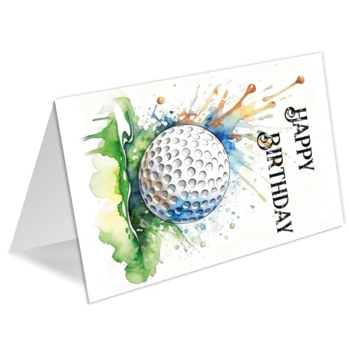 Funny Golf Birthday Card for Men Women, Happy Birthday Gift for Golfer, Golf Birthday Card Gifts for Dad Husband Boyfriend Brother Friend