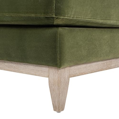 Jennifer Taylor Home Pasadena Modern Farmhouse Chaise Lounge Chair, Olive Green