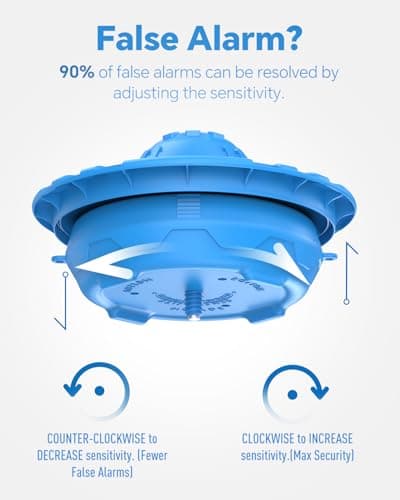 Pool Alarm, Floating Pool Safety Alarms for Inground & Above Ground Pools – Loud 110dB Alert, Adjustable Sensitivity, Protection for Kids & Pets (Blue)