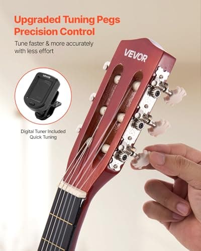 VEVOR Acoustic Guitar, Classical Guitar Starter Kit for Beginners, with Nylon Strings, Basswood Guitar, for Kids Adults Girls Boys Students