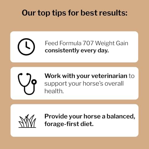 Formula 707 Weight Gain Crumble Equine Supplement, 7 lb Bag – Palatable, Calorie-Rich Nutritional Support for Hard-to-Keep and Senior Horses