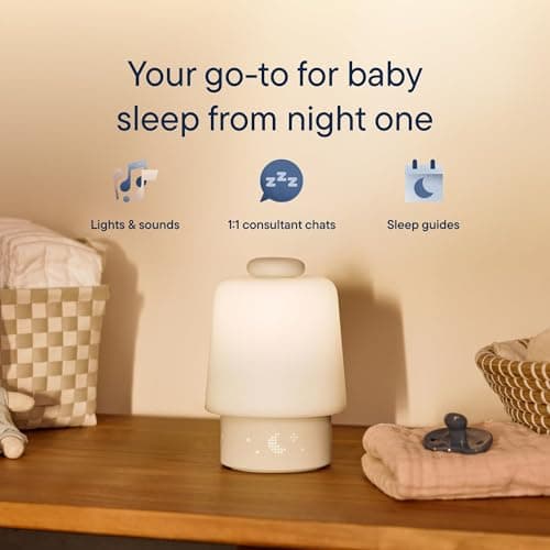 White noise machine, night light, toddler & kid time-to-rise alarm clock, registry essential with 3 months of sleep support Hatch Baby Sound Machine & Night Light Routine Builder (Putty) B0F7C6XJ3P