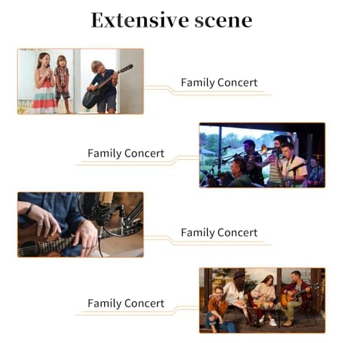 Eaglewireless 3ft USB Guitar Cable, USB A Male to Dual 6.35mm Splitter Y Cable, Guitar 1/4 Inch TS to Computer Interface Cable Adapter for Instruments Recording Singing, Bass/Electronic/Piano/Drums