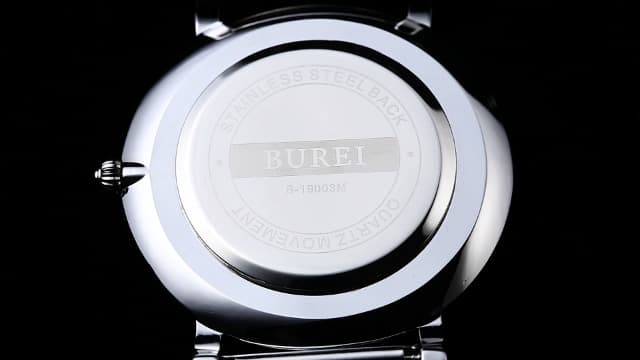 BUREI Men Wrist Watches Fashion Minimalist Analog Quartz Waterproof Watches for Men