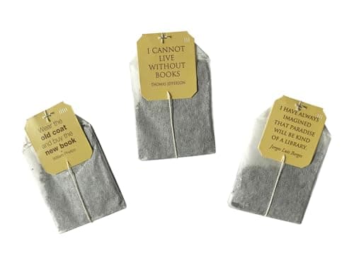 Novel Teas Book Lover's Tea contains 25 teabags individually tagged with literary quotes from the world over, made with the finest English Breakfast tea, for the book lover B002RT2W1M