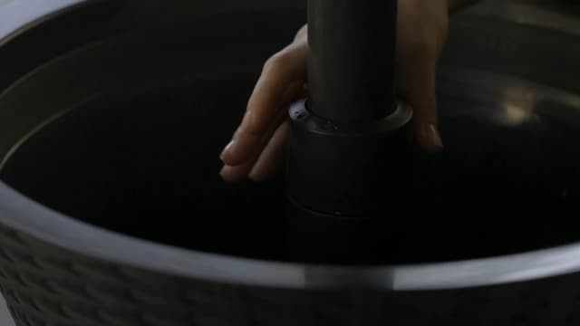 Keter Pacific Cool Bar Outdoor Patio Furniture and Hot Tub Side Table with 7.5 Gallon Beer and Wine Cooler, Espresso Brown