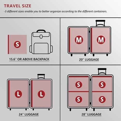 18 Pack Travel Vacuum Storage Bags for Clothing with Rechargeable Electric Pump, Compression Packing Cubes Organizer for Luggage Suitcase, Space Saver Seal Bags for Vacation Cruise