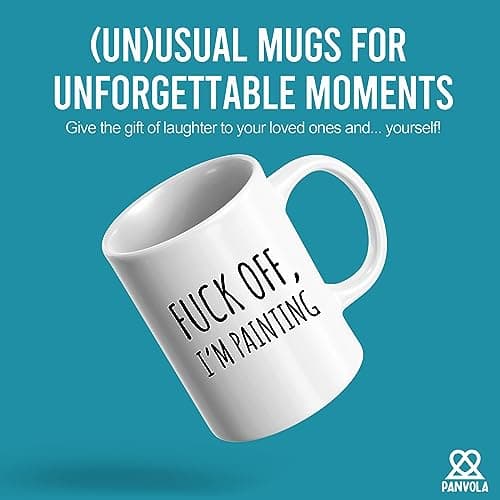 Painter Gifts Artist Mom Dad Boyfriend Girlfriend Husband Wife Appreciation Art Teacher Artwork Lover Novelty Drinkware Panvola F Off I'm Painting Artist Gift Ceramic Mug 11oz B084JVKZ1D