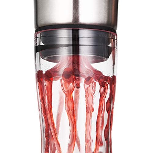 Wine Decanter Built-in Aerator Pourer, Wine Carafe, Red Wine Decanter,100% Lead-free Crystal Glass, Wine Hand-held Aerator, Wine Gift, Wine Accessories (Clear,Crystal)