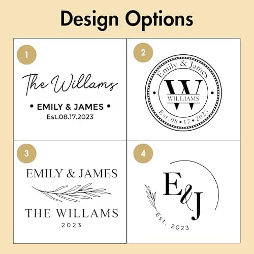 Personalized Coasters, Wedding Gift for Couple, Custom, Premium Craftsmanship Durability Tested, Custom Bar Coasters for Drinks with Monogram Engraved, Great Newlywed