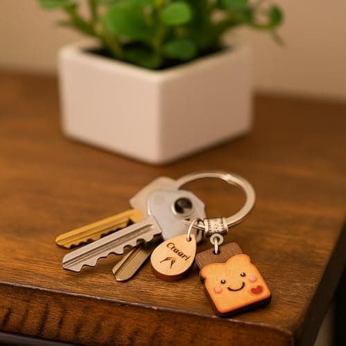 Next Chapter, New Home, Engagement, New Job, PBJ, 18 21 Birth, Loaf You, Thank You, Graduation Gifts, Couple, Friend, Retired PEALICIOUS Toast Keychain for Girls New Beginnings Congratulations Gifts B0FNQY48F8
