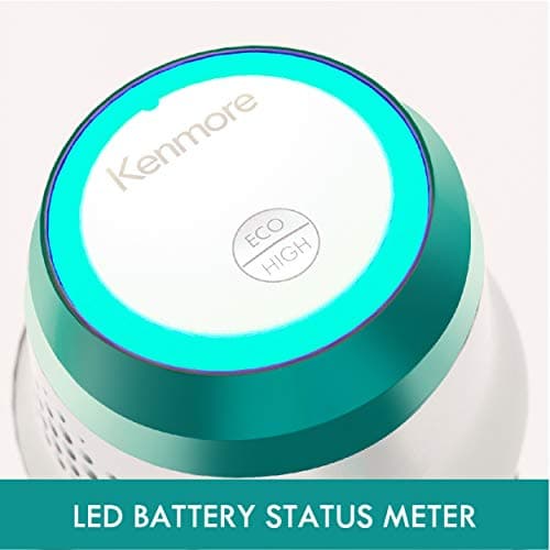 Kenmore DS4020 Cordless Stick Vacuum Lightweight Cleaner 2-Speed Power Suction LED Headlight 2-in-1 Handheld for Hardwood Floor, Carpet & Dog Hair, Green