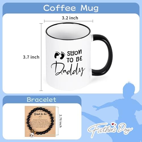YHRJWN New Dad Gifts, Christmas Gifts for New Daddy, Father to Be Gift, Expectant Dad Gift, Soon to Be Daddy Set