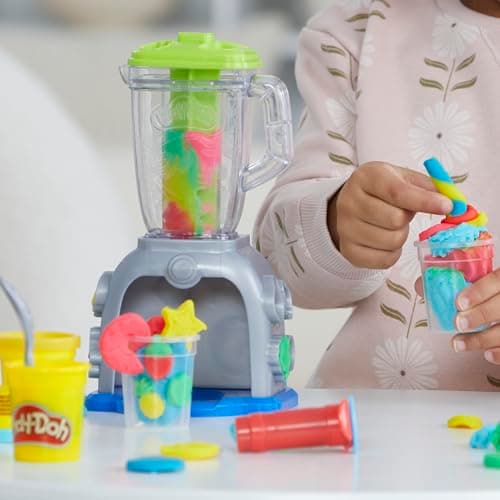 Play Doh Swirlin' Smoothies Toy Blender Playset, Play Kitchen Appliances, Kids Arts and Crafts Toys for 3 Year Old Girls and Boys and Up B0C3528VHM