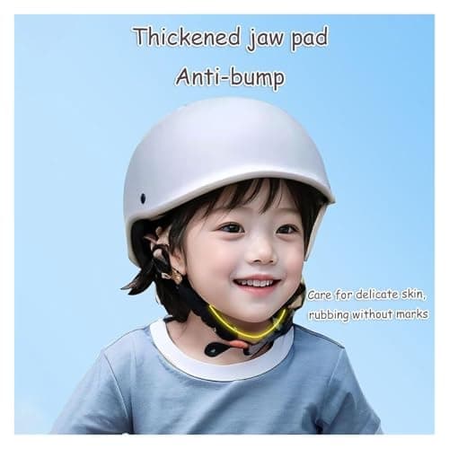 Retro Kids DOT Approved Motorcycle Beanie Helmet,2-8 Ages Low Profile Toddler Boys Girls Open Face Skull Cap ATV Half Helmet for Scooter Moped Dirt-Bike Go-Kart Bicycle