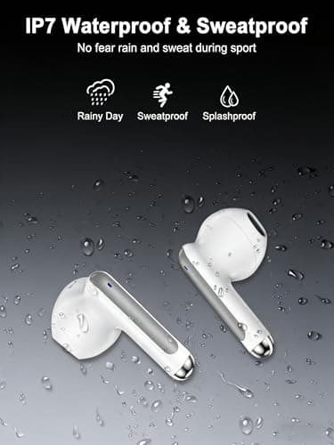 Wireless Ear Buds Bluetooth 5.3 Earbuds, iPhone 17 16e Earphones Headphone for iPhone 16 Pro Max/15/14/13, Samsung Galaxy A17 S25 Ultra, Google Pixel 10 9, OnePlus, Apple Air Pods Android Buds in Ear