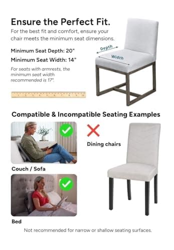 READY ROCKER Ultra| Adjustable Ergonomic Portable Rocker | Back Pain Relief & Relaxation | Back & Lumbar Support for Chair | Lightweight & Portable | 4.0 Model (Dove)