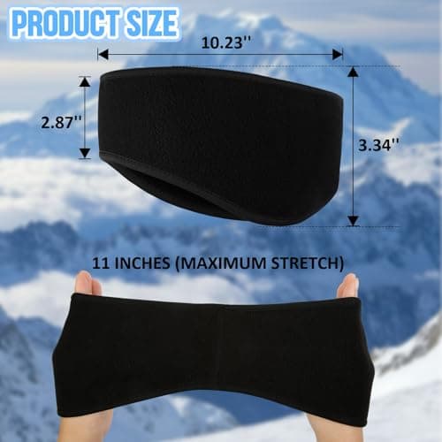 Huachi Ear Warmers for Women Men Winter Running Headband, Ear Muffs Ear Covers for Cold Weather