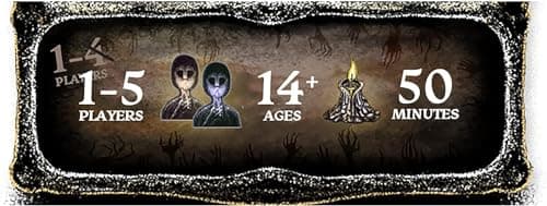 The Night Cage by Smirk and Dagger | Cooperative Candlelit Horror Strategy Game | Tile Laying Labyrinth Escape Adventure | for 1 to 5 Players | Ages 14+