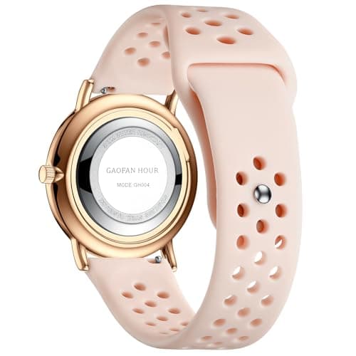 GAOFAN HOUR Waterproof Nurse Watch for Medical Professionals,Doctors Nursing Students Women Men,12/24 Hour Military Time,Luminouse Easy Read Dial,Soft and Breathable Silicone Band