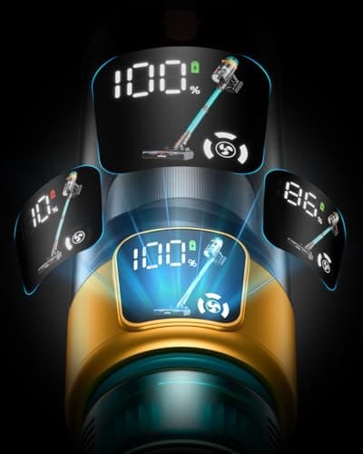 Cordless Vacuum Cleaner, 600W 50KPA 70Mins Vacuum Cleaners for Home, Stick Vacuum with Charging Dock Station, Anti-tangle Wireless Vacumm, Rechargeable Cordless Vacuum for Pet Hair/Carpet/Hard Floor