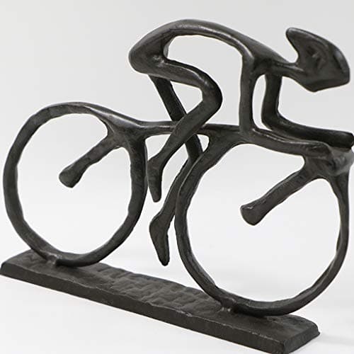 Cast Iron Art Sculpture Home Decoration Statue for The Bicycle Enthusiast Metal Figurine Art Home Décor for Runner Sportsman Cyclist Bicycle Enthusiast (4# Cyclist) B07QDYFNB8
