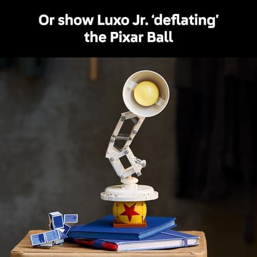 LEGO Ideas Disney Pixar Luxo Jr. - Building Set for Adults, Men & Women, Ages 18+ - Office and Desk Decor - Gifts for Christmas - 21357