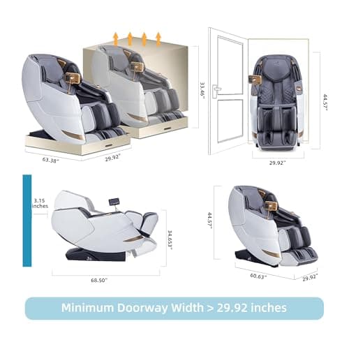 MassaMAX 2026 4D Massage Chair, Full Body Recliner with OTA Cloud Tech, Deep Yoga Stretch, 27 Auto Modes, 55" SL Track, APP & AI Voice Control, Auto Footrest, Zero Gravity, and Heating for Relaxation