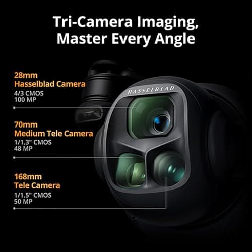DJI Mavic 4 Pro Triple Camera Flagship Drone Creator Combo (DJI RC Pro 2), 512GB Onboard Storage, 100MP Hasselblad Camera, 6K HDR Video, 0.1-Lux Nightscape, Obstacle Sensing Bundle with Deco Gear Kit